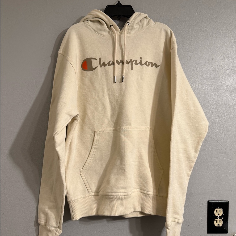 Champion Men's Beige Hoodie